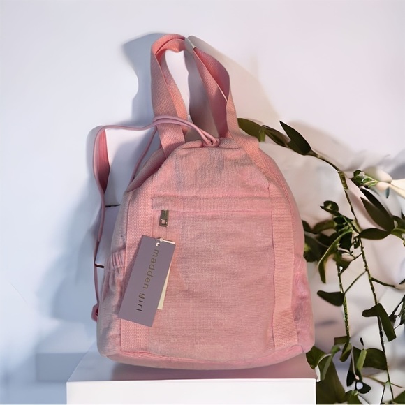 Madden Girl Handbags - ♥️MADDEN Girl♥️ Terry Cloth Drawstring Backpack